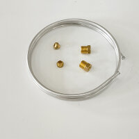 Трубка газовая запальной горелки D4 L1000 алюминиевая (арт.39828100)